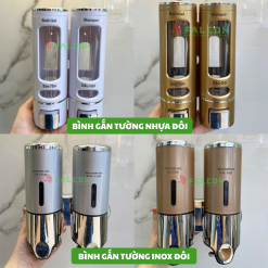 Bình đựng dung dịch gắn tường đôi