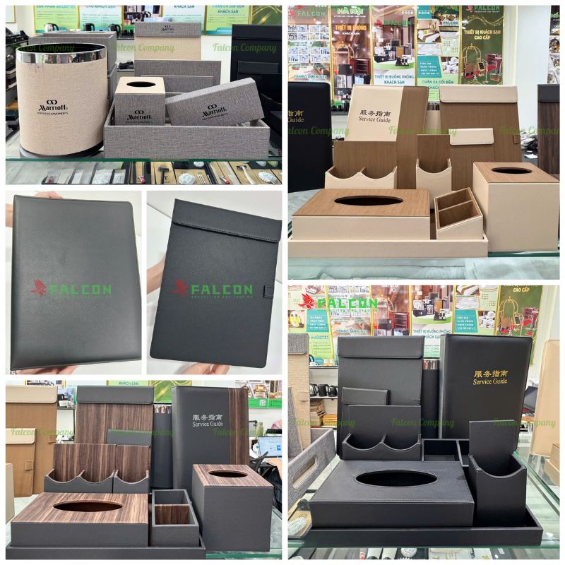 Bộ đồ da khách sạn được làm từ chất liệu da cao cấp, mang đến vẻ ngoài sang trọng và đẳng cấp cho khách hàng.