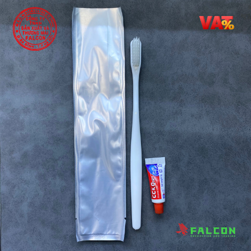 Bộ amenities trắng đóng túi màng nhôm - Ảnh 3