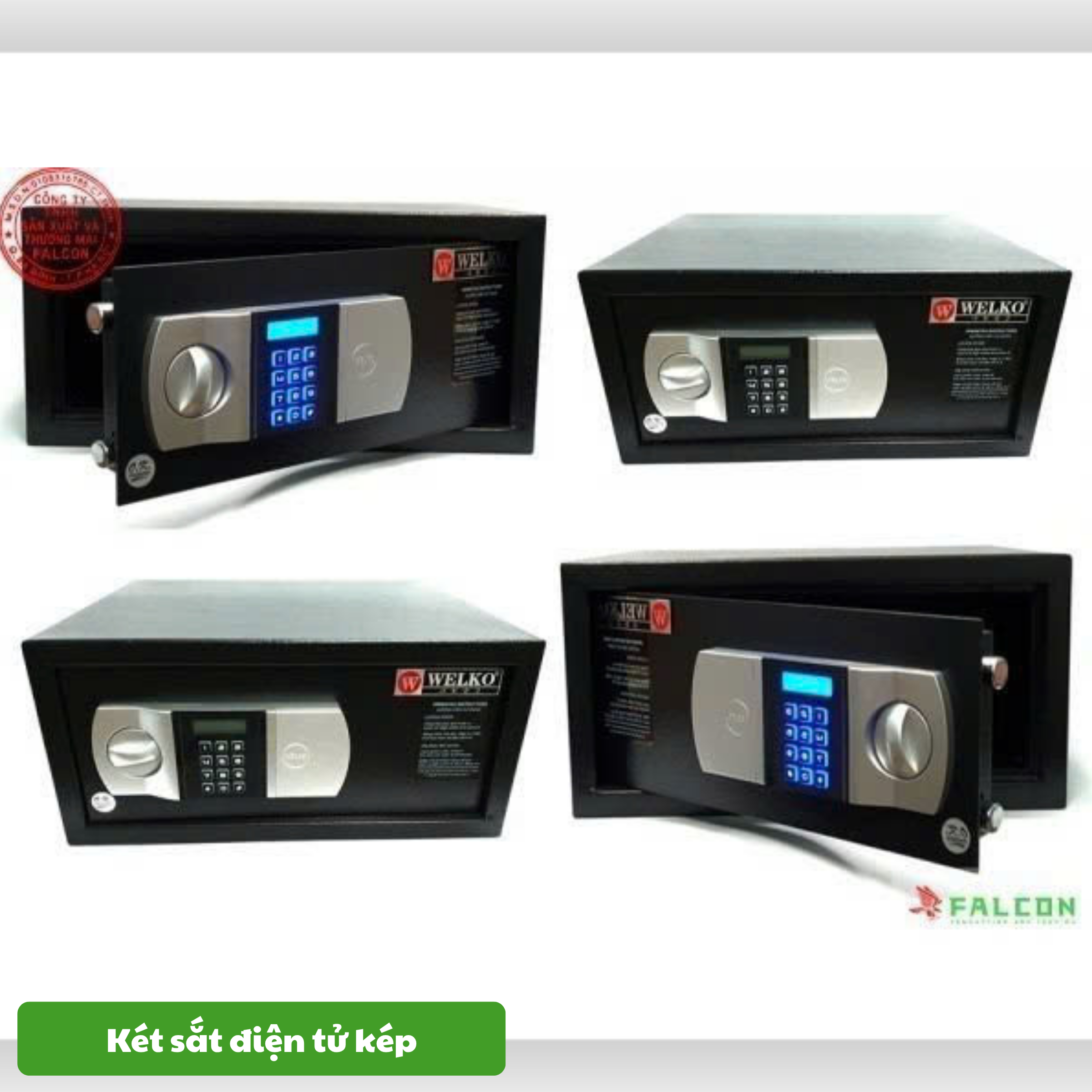 Két có khả năng tự khóa khi phát hiện mã sai liên tục, tăng cường bảo mật.