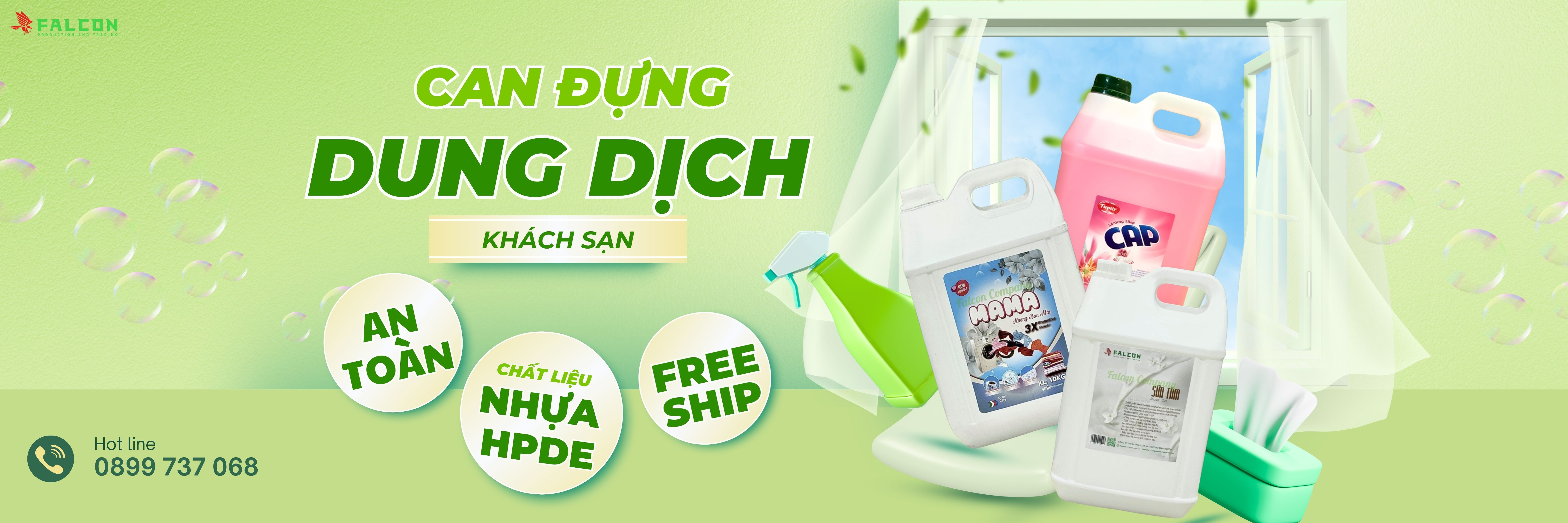 Can có thiết kế tiện dụng cho nhân viên buồng phòng và vệ sinh.