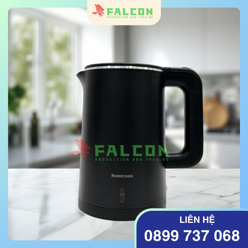 Công suất mạnh giúp đun sôi nước nhanh chóng trong vài phút.