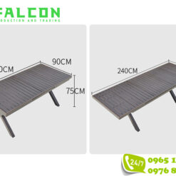 Alternative view of Bàn ghế hợp kim nhôm