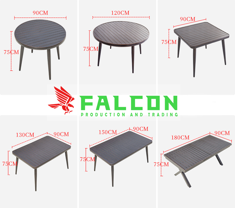 Bộ bàn ghế nhôm đúc nhập khẩu - Ảnh 3