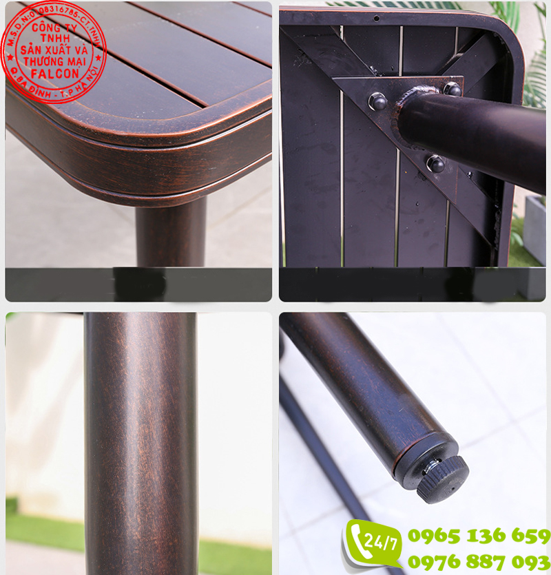 Bộ bàn ghế nhôm đúc nhập khẩu - Ảnh 8