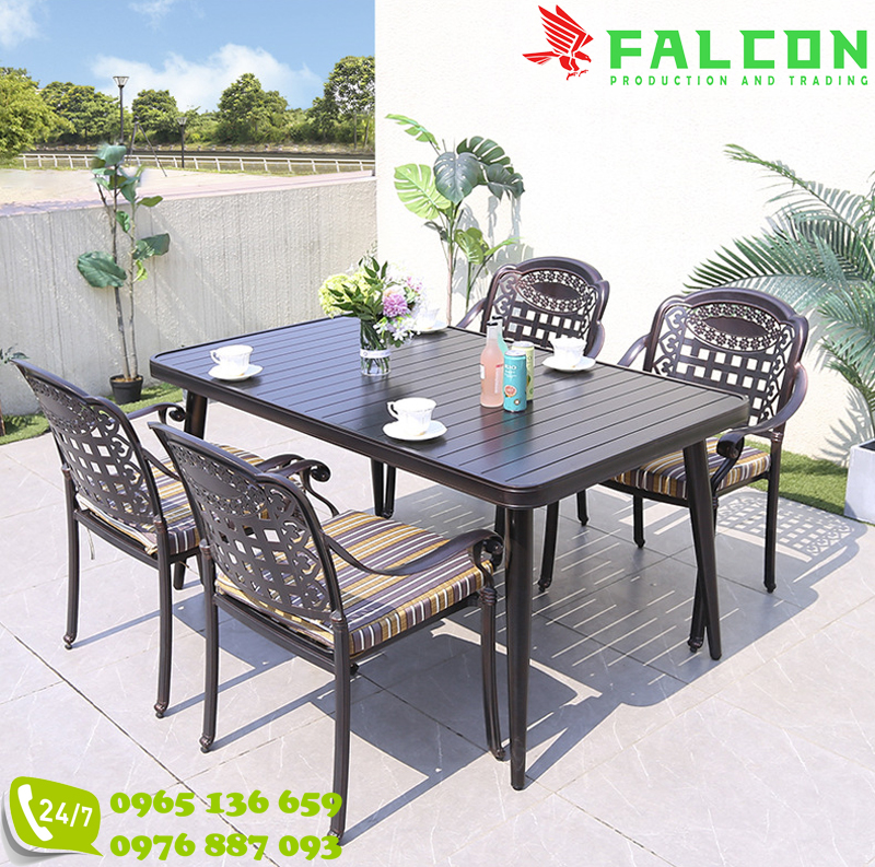 Bộ bàn ghế nhôm đúc nhập khẩu