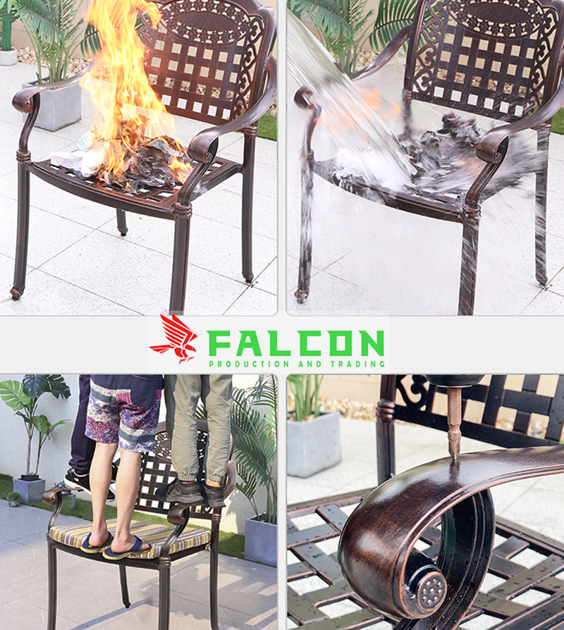 Bộ bàn ghế nhôm đúc nhập khẩu - Ảnh 2