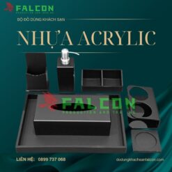 Bộ đồ dùng khách sạn chất liệu nhựa acrylic