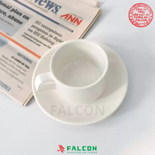 Bộ tách uống trà + đĩa kê + thìa khuấy - Ảnh 4