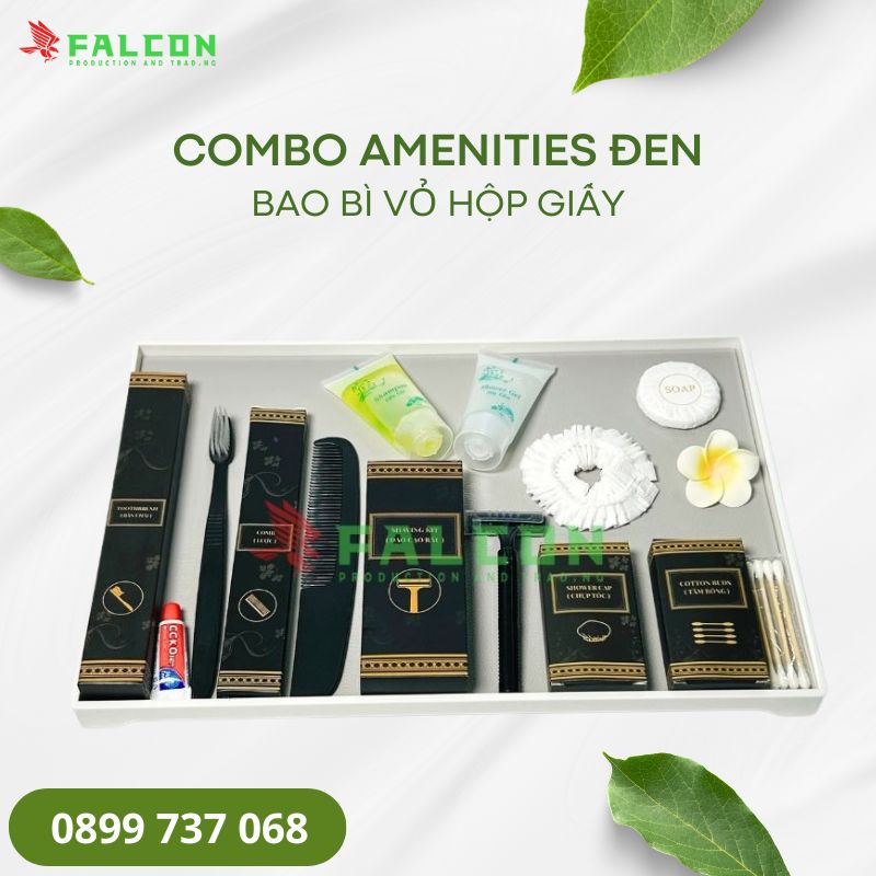 Bao bì vỏ hộp giấy màu đen thể hiện phong cách hiện đại và đẳng cấp.