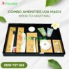 Bộ amenities lúa mạch đóng túi kraft nâu mang phong cách mộc mạc và tự nhiên, tạo cảm giác gần gũi cho người sử dụng.
