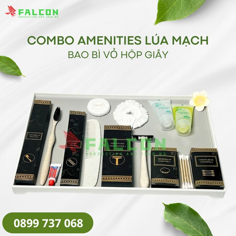 Bộ amenities lúa mạch cao cấp tạo sự khác biệt cho khách sạn, nhất là những nơi theo đuổi tiêu chí xanh – sạch – bền vững.