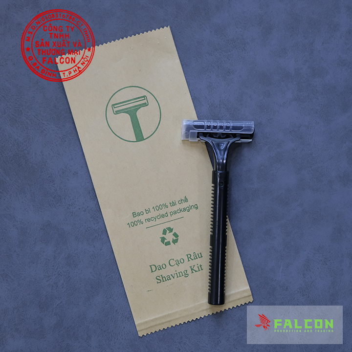 Bộ amenities đen đóng túi giấy kraft nâu - Ảnh 3