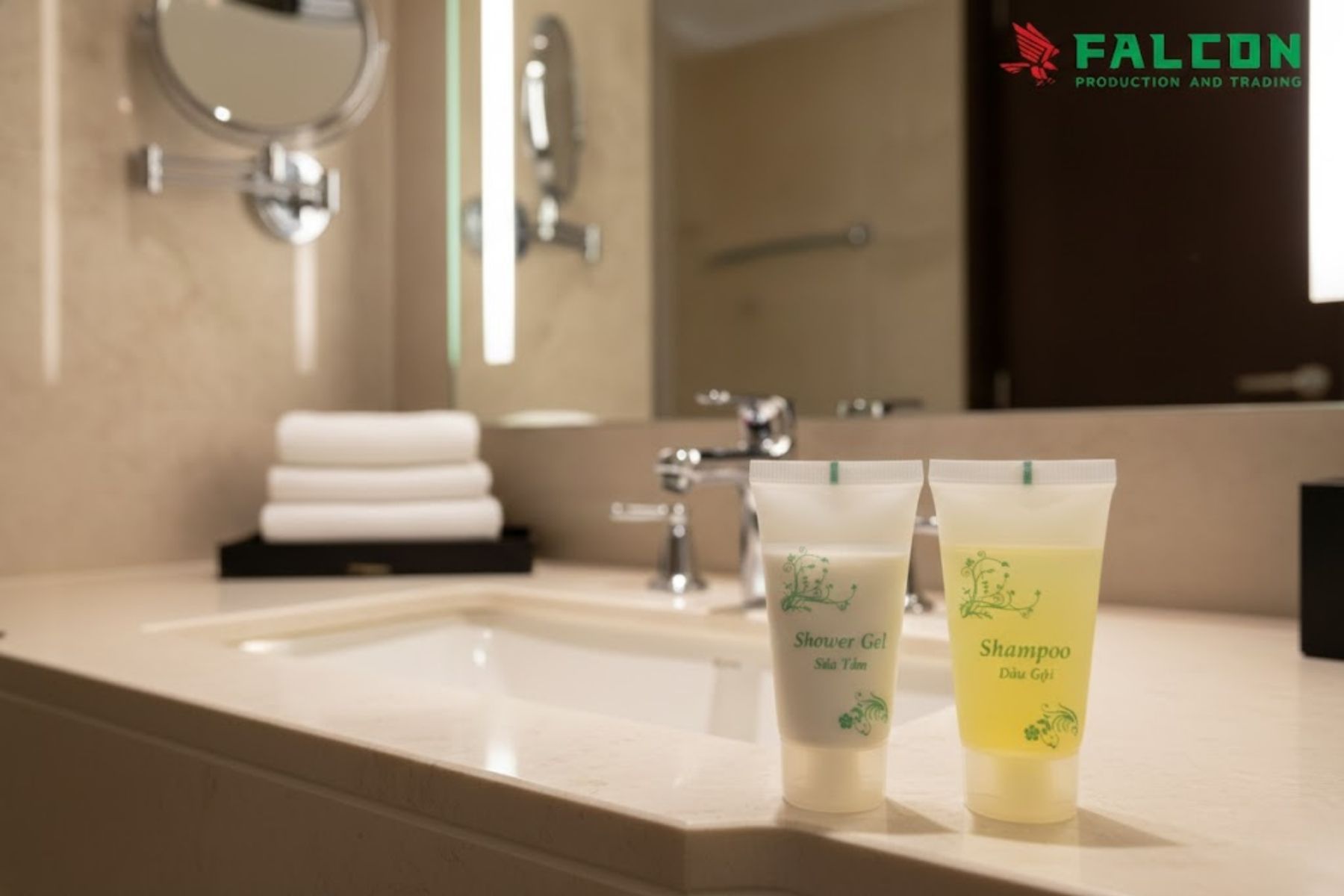 Tuýp dầu gội sữa tắm được ưa chuộng tại Falcon