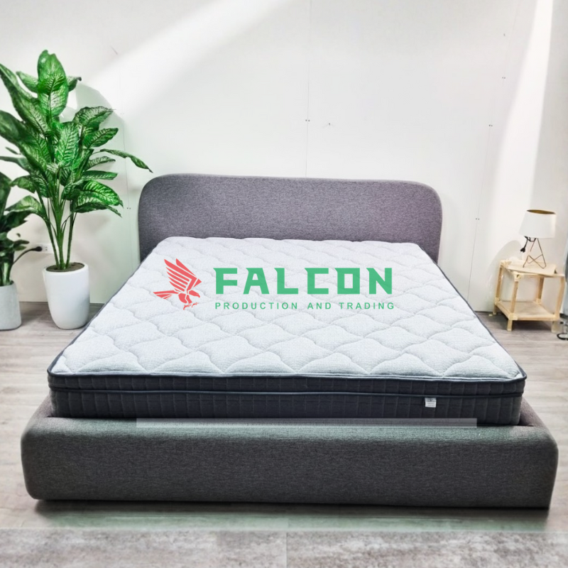 Đệm lò xo túi độc lập được thiết kế với từng lò xo bọc riêng, giúp hạn chế rung lắc tối đa khi trở mình.