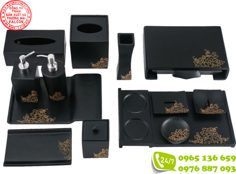 Bộ đồ dùng bằng nhựa mica