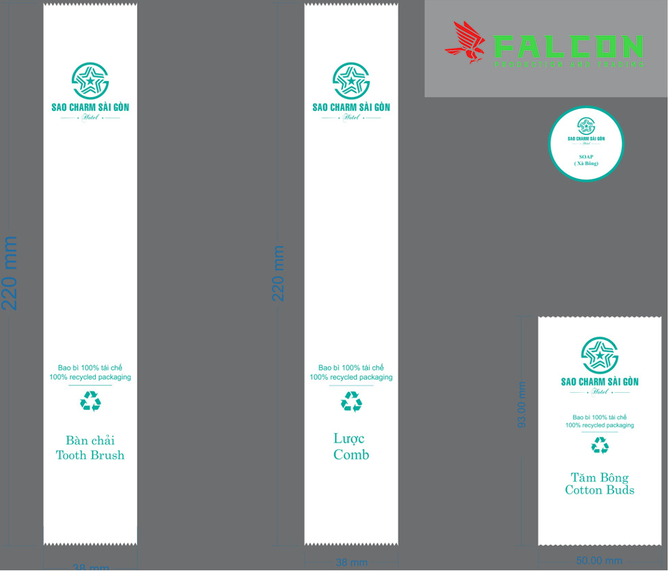 Mỗi combo bao gồm các sản phẩm thiết yếu như bàn chải, kem đánh răng, lược, dao cạo, dầu gội và sữa tắm.