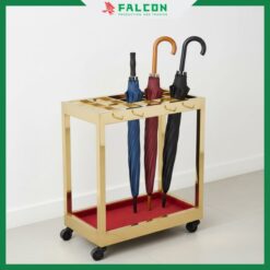 Chất liệu chống gỉ giúp kệ đựng dù luôn giữ được vẻ đẹp sáng bóng, không bị phai màu theo thời gian.