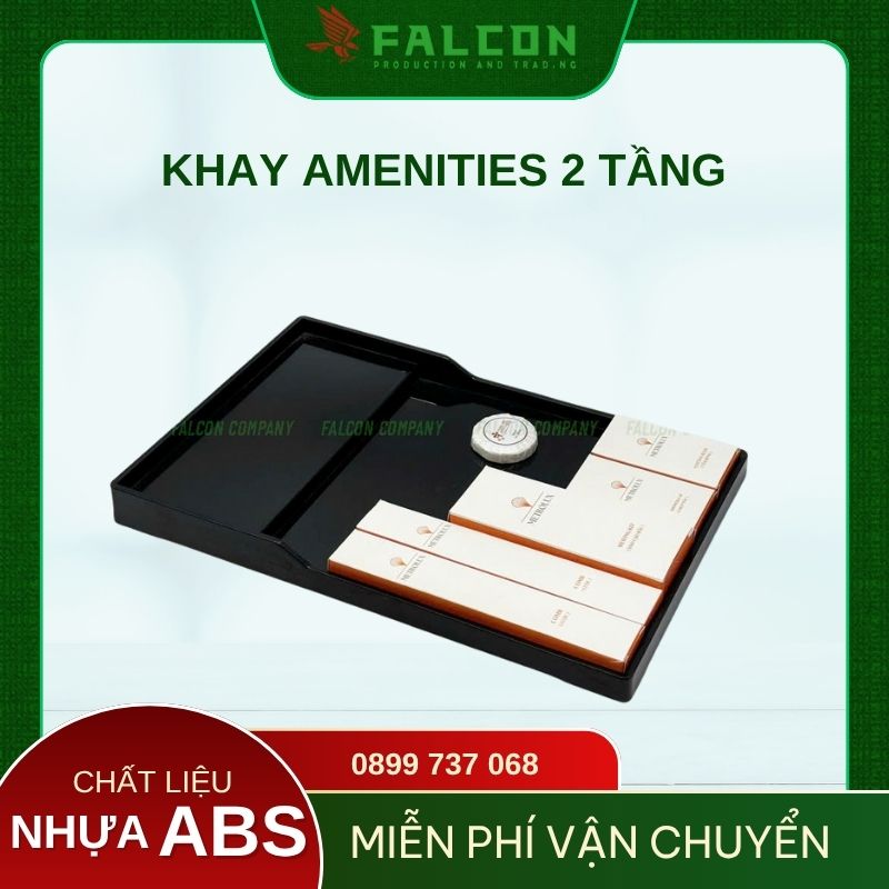 Thiết kế hai tầng phân chia vật dụng rõ ràng, tiện lợi cho khách và nhân viên buồng phòng.