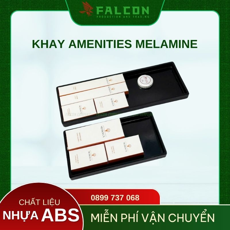 Khay melamine bóng dễ vệ sinh, chỉ cần lau nhẹ là sạch.