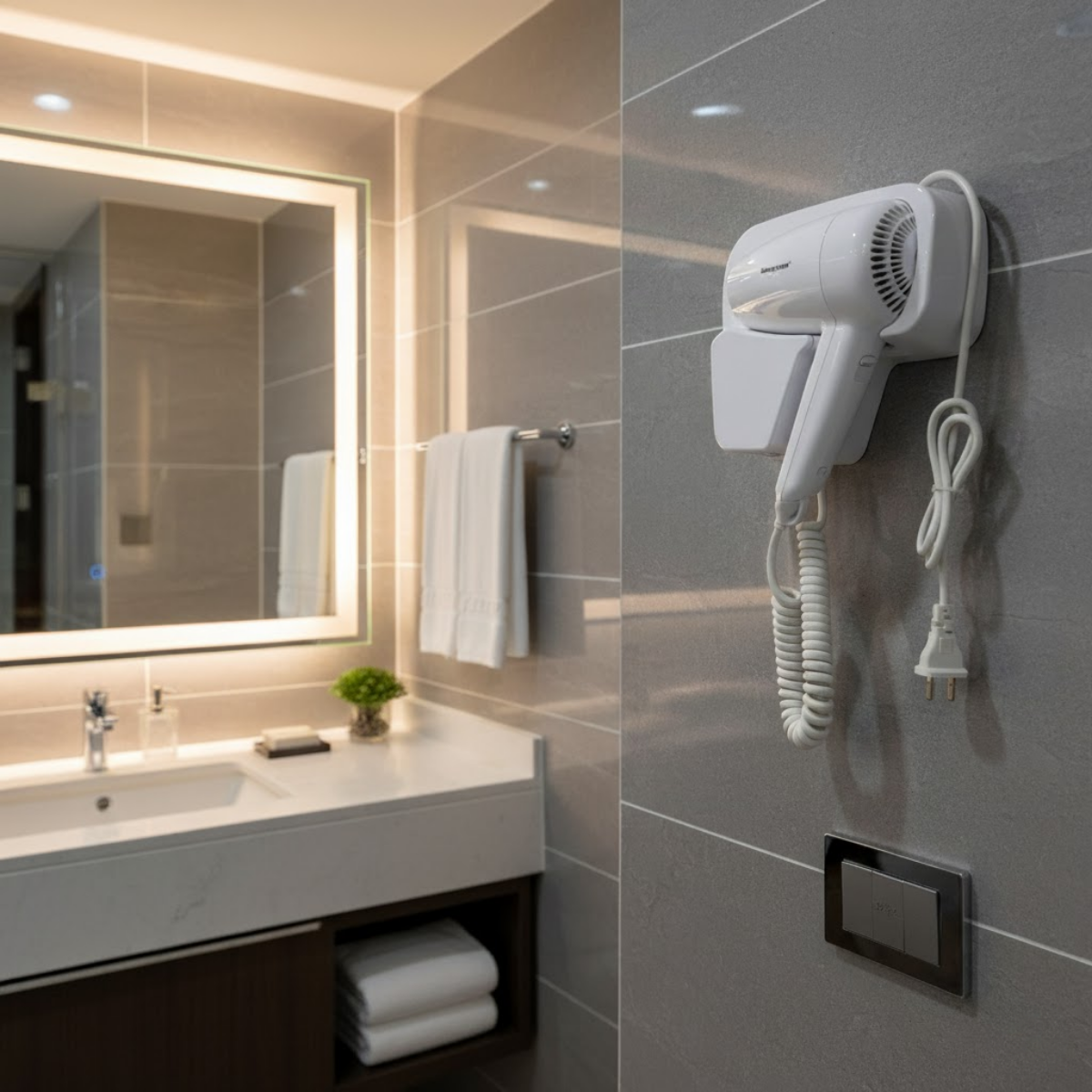 Kiểu dáng hiện đại, sang trọng, góp phần nâng tầm tiện nghi của phòng nghỉ.