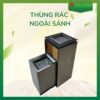 Thùng rác sảnh có thể thiết kế theo nhiều kiểu dáng, từ thùng tròn, vuông đến các hình dáng độc đáo khác.