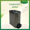 Kích thước nhỏ gọn giúp thùng rác dễ dàng di chuyển và bảo quản khi không sử dụng.