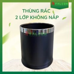 Thiết kế đơn giản và hiện đại giúp thùng rác dễ dàng hòa hợp với không gian phòng tắm hoặc phòng ngủ của khách sạn.