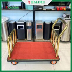 Khung xe vững chắc, chịu tải cao, giúp vận chuyển đồ đạc mà không gây ra tiếng ồn hay làm xáo trộn không gian.