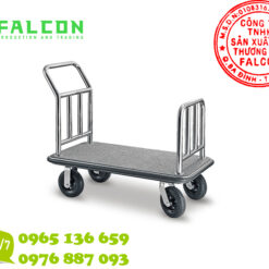 Xe đẩy hành lý đa năng mạ bạc