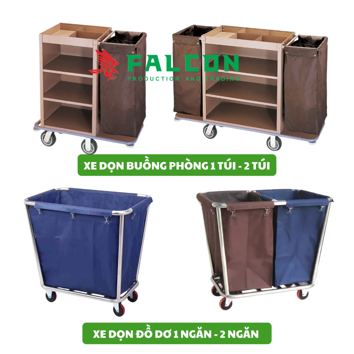 Các ngăn chứa đồ rộng rãi, cho phép sắp xếp khăn, ga giường và vật dụng sạch một cách ngăn nắp.