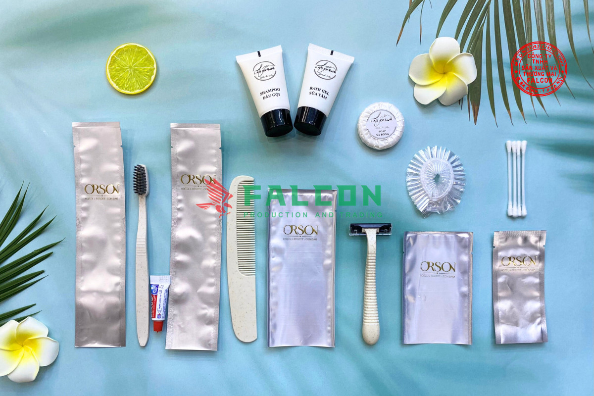 Bộ Amenities lúa mạch sang trọng đóng túi màng nhôm - Ảnh 2